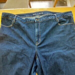 Old Navy Plus Size Dark Denim Jeans button with zipper closure Size 26